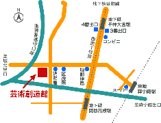 芸術創造館地図