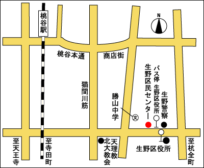 生野区民センター地図
