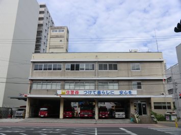 庁舎前住宅用火災警報器　看板