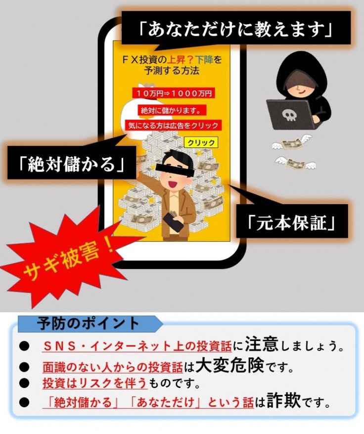 SNS型投資詐欺の画像