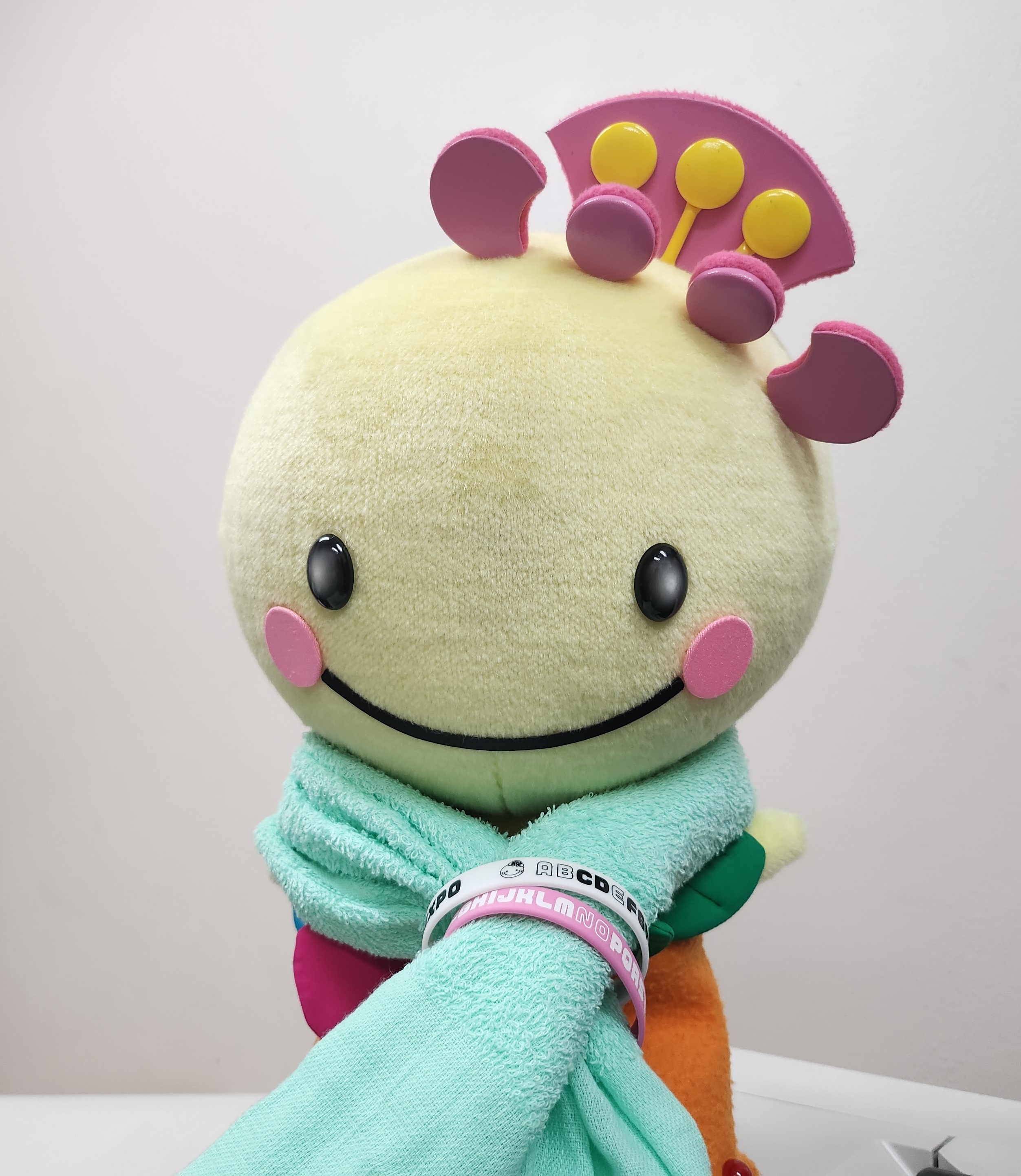 タオルにつけられたラバーバンド