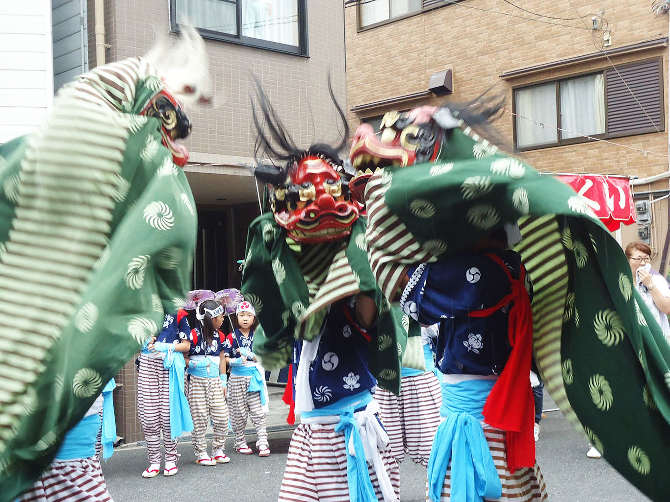 北清水の獅子舞の写真