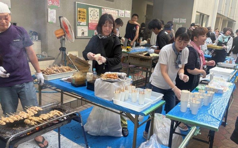 炭火焼の焼き鳥