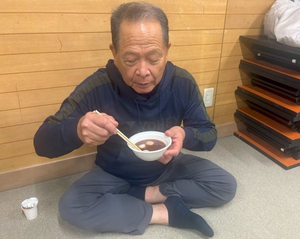 あつあつのおぜんざいは大好評でした。