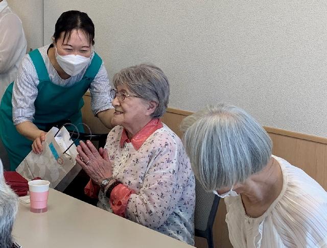 敬老の行事の様子