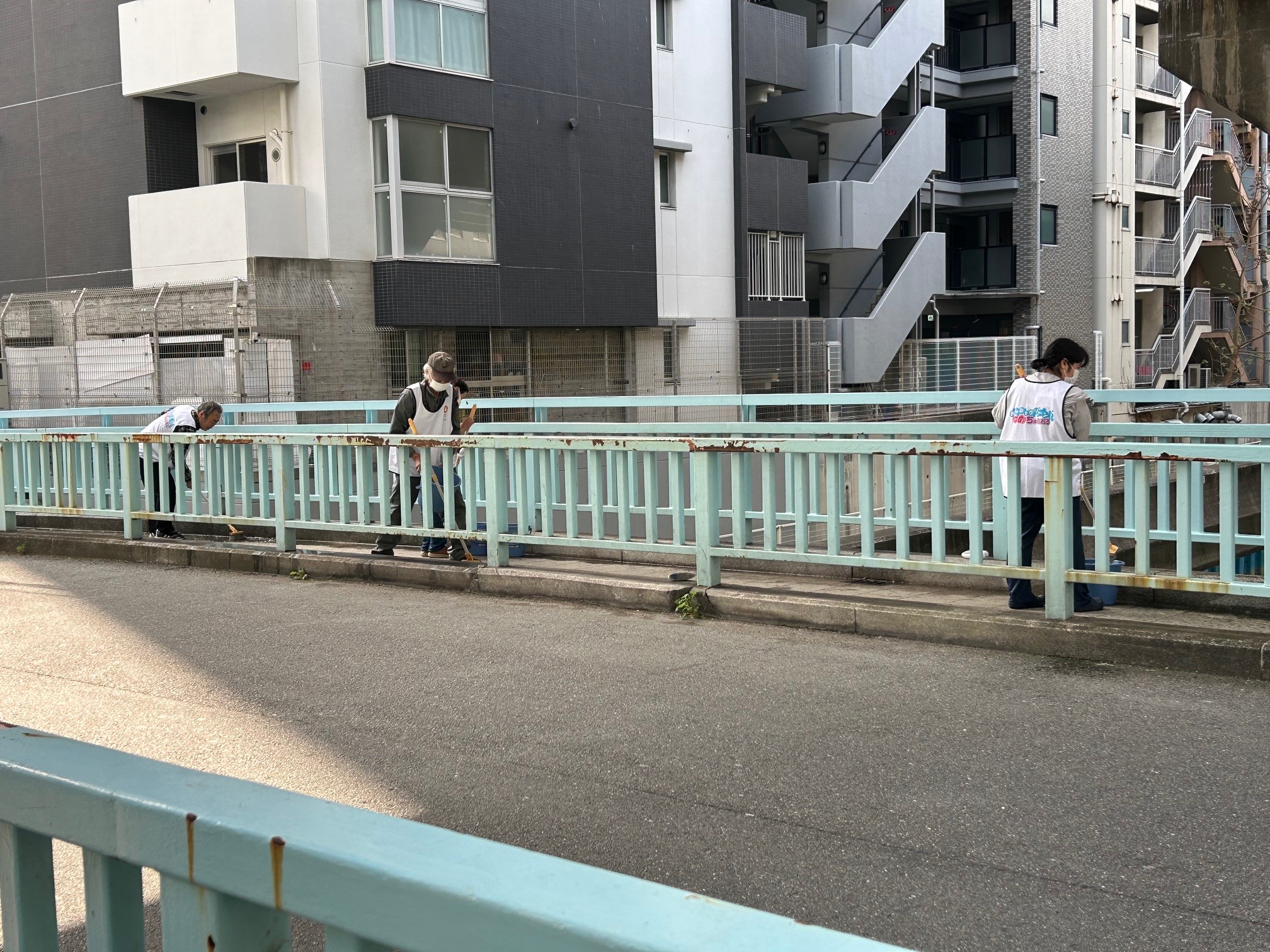 安堂寺橋橋洗いの写真1
