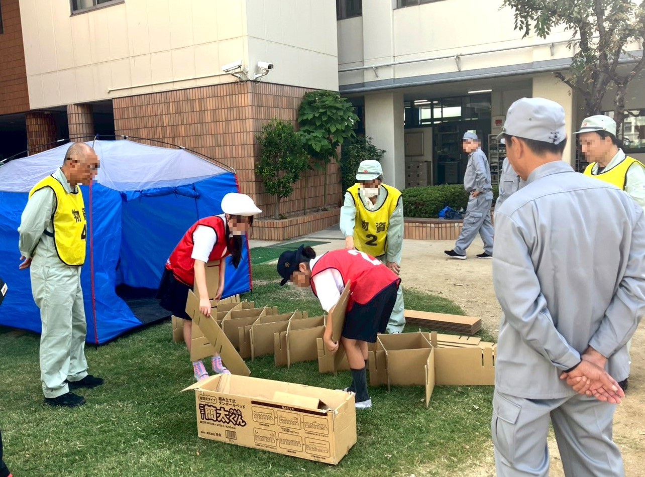 避難所開設訓練の様子②