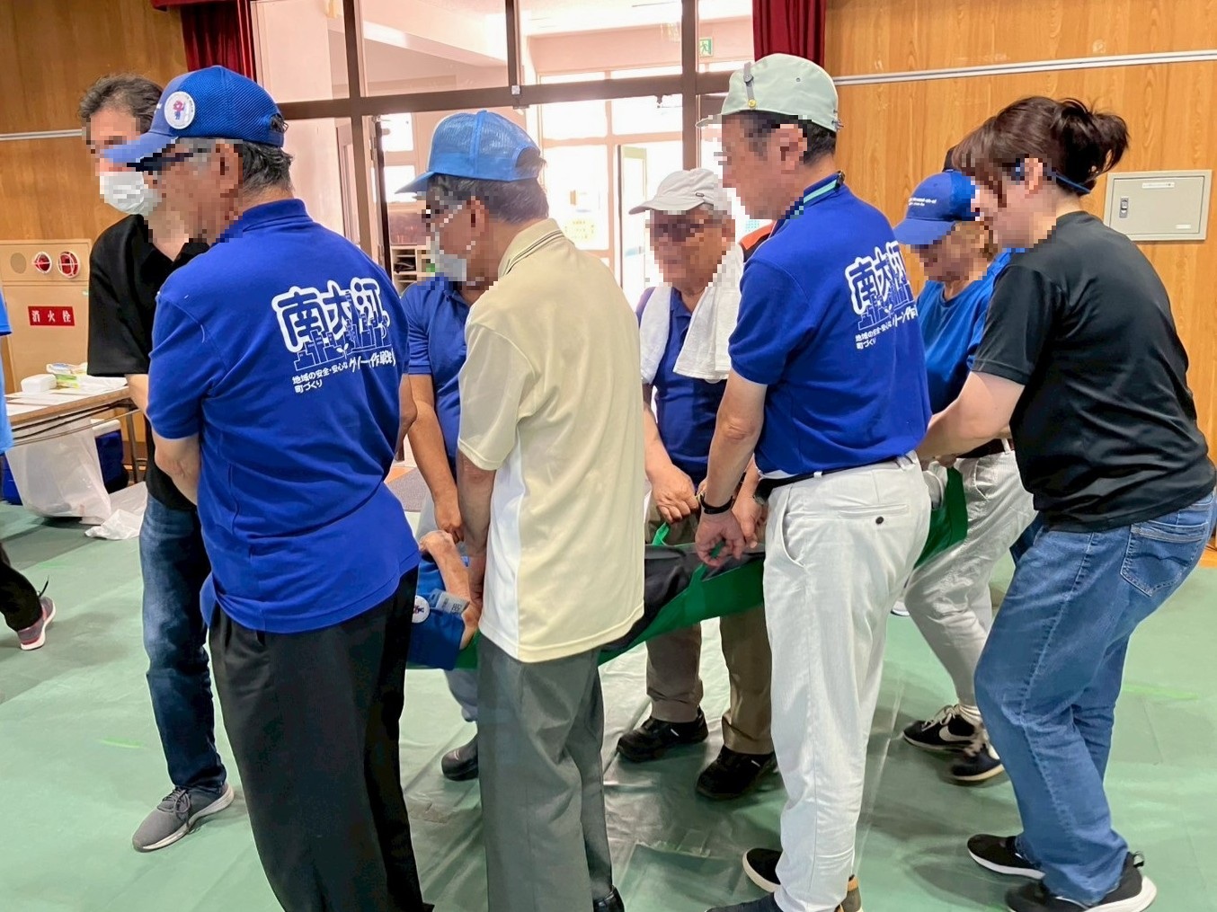 防災訓練の様子①