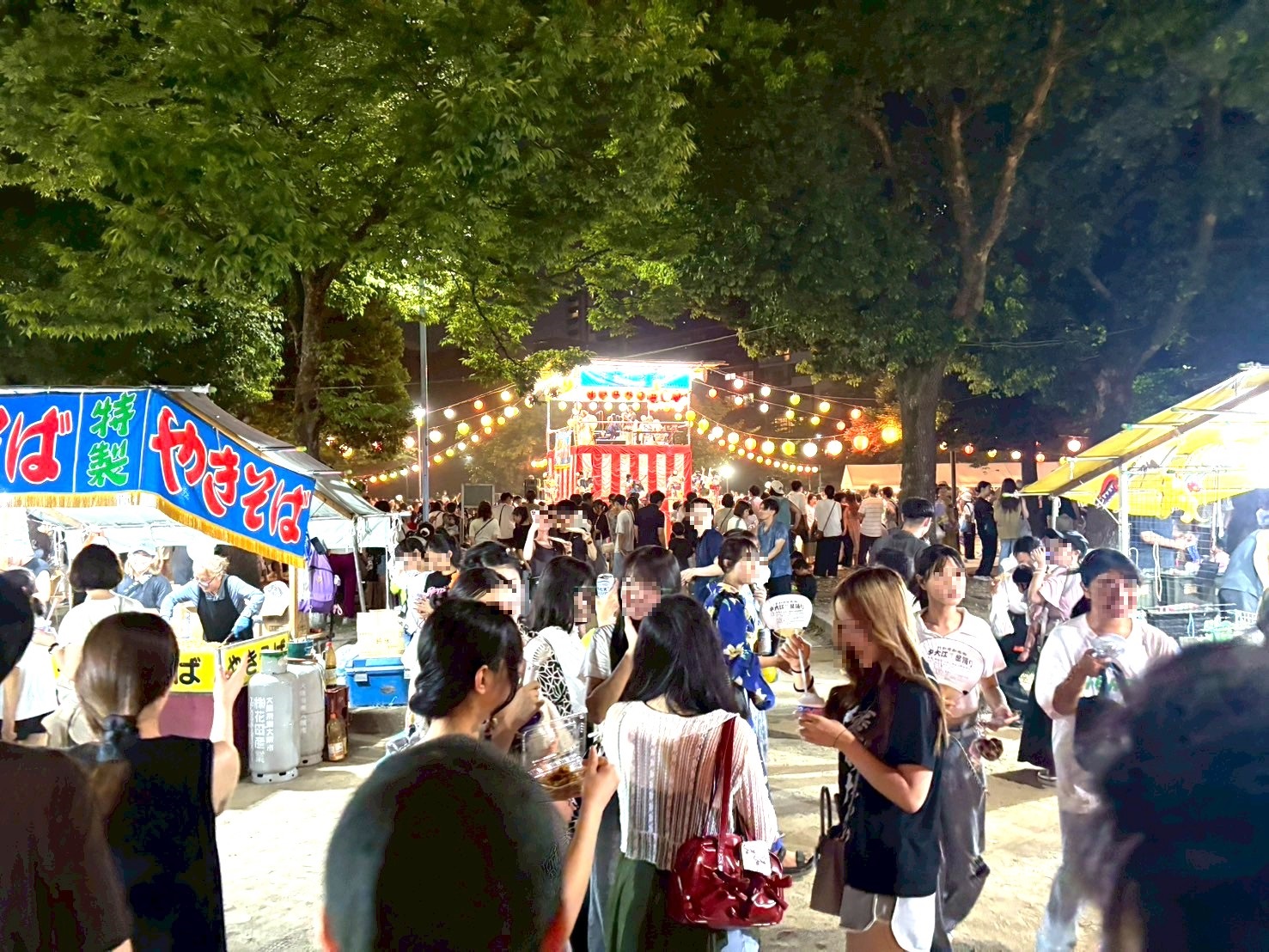 中大江校下盆踊り大会の様子①