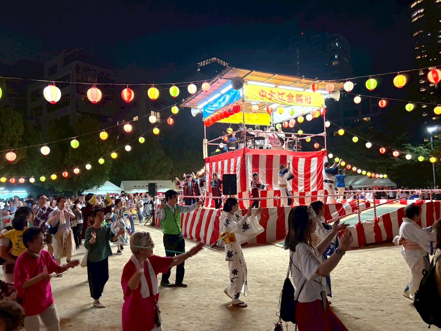 中大江校下盆踊り大会の様子②