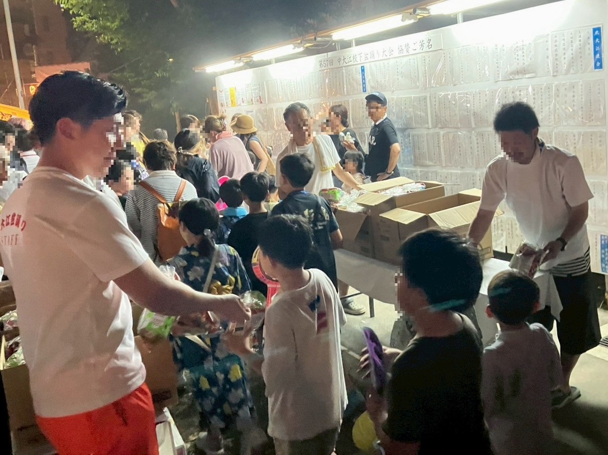 中大江校下盆踊り大会の様子③