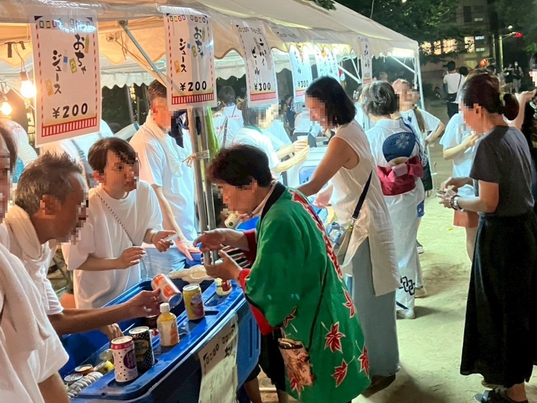 中大江校下盆踊り大会の様子④