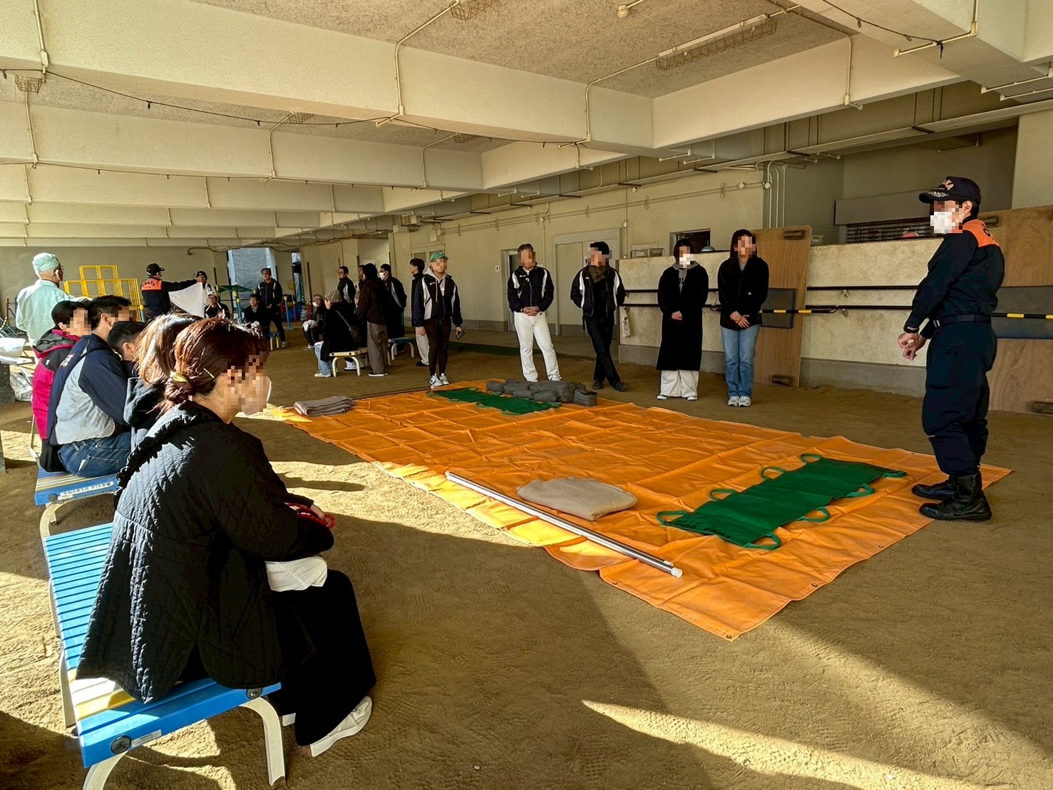 避難所開設訓練の様子2