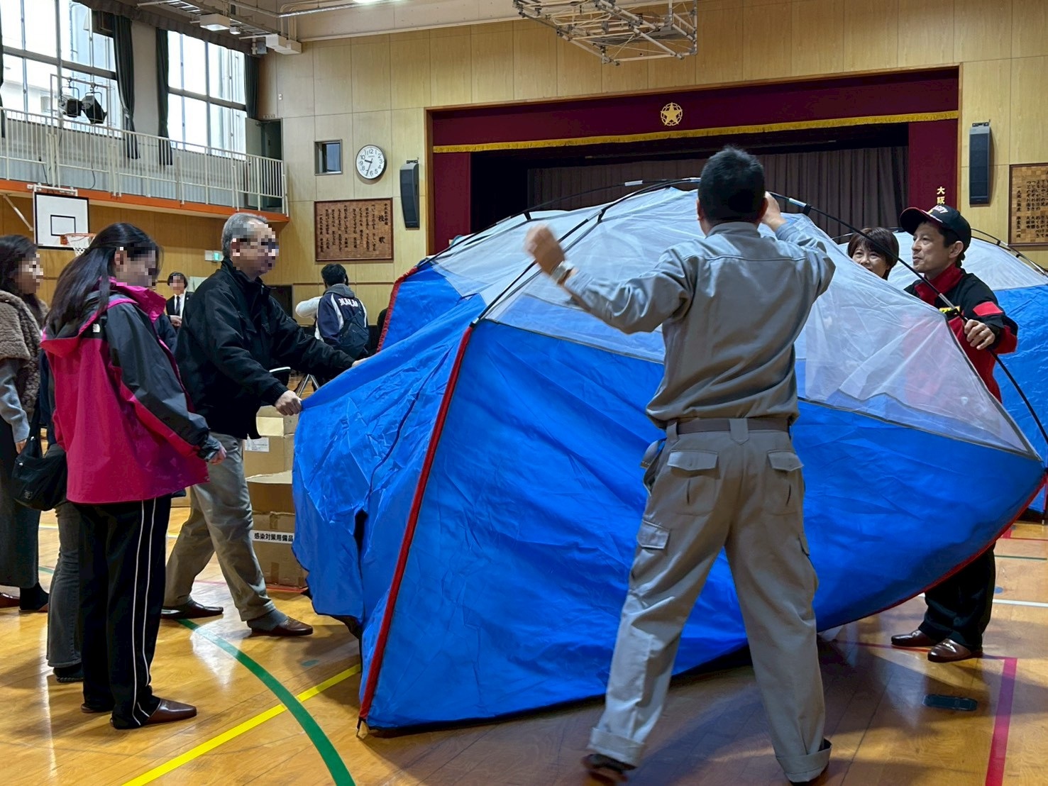 避難所開設訓練の様子3
