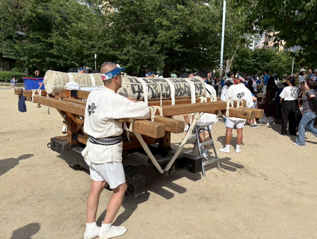 中大江校下夏祭り子供太鼓の様子2