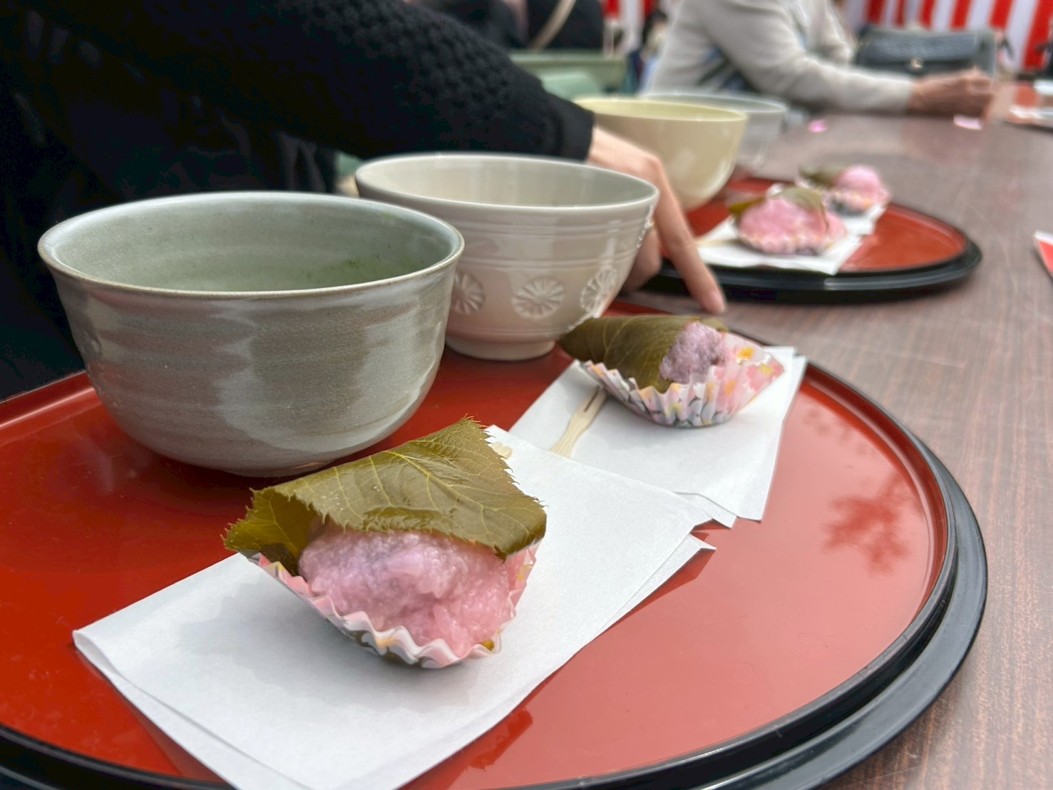 中大江校下　桜まつりお茶会の様子3