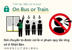 Quy tắc khi đi tàu điện và xe buýt