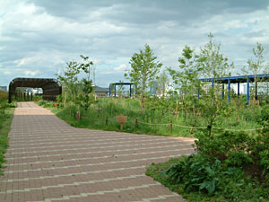 Hanaten sewage treatment plant aboveground facilities