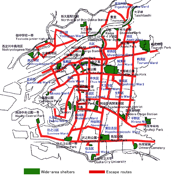 Wide-area shelters