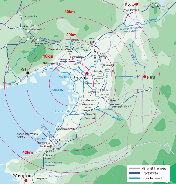 Gateway to manager tourist spots in Kansai