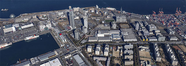 Bird's eye view of Sakishima Cosmosquare