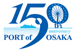 Logo mark for Port of Osaka 150th Anniversary Program