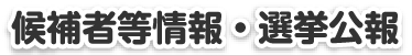 候補者等情報・選挙公報