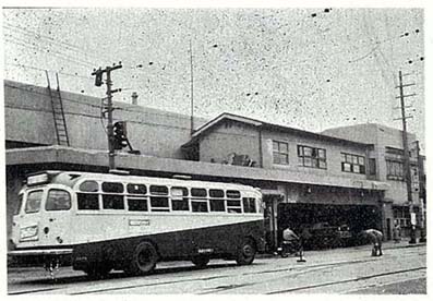 昭和5年頃の市バス今里営業所の写真