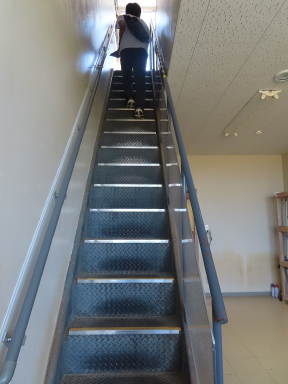 屋上に続く階段