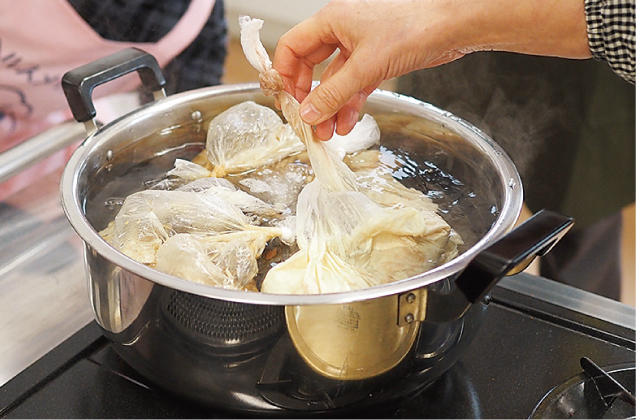 パッククッキングの様子