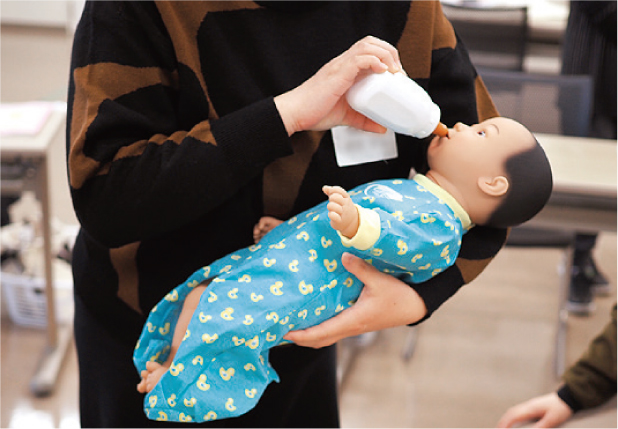 リアルケアベビーの体験の様子