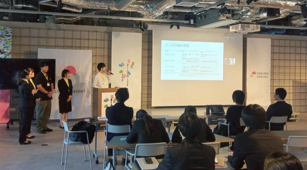 京都産業大学　倉本ゼミの発表の様子