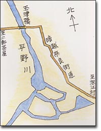 明治19年の玉津橋付近図です。
