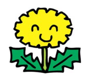 たんぽぽのイラスト