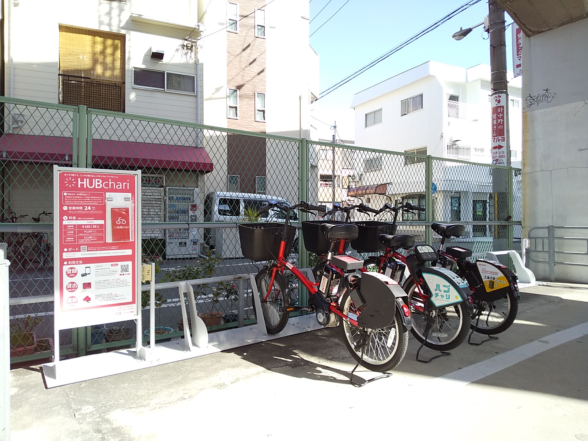 針中野駅駐輪場