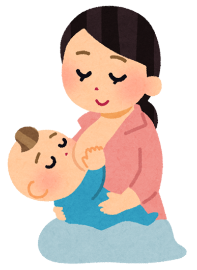 授乳している母親のイラスト