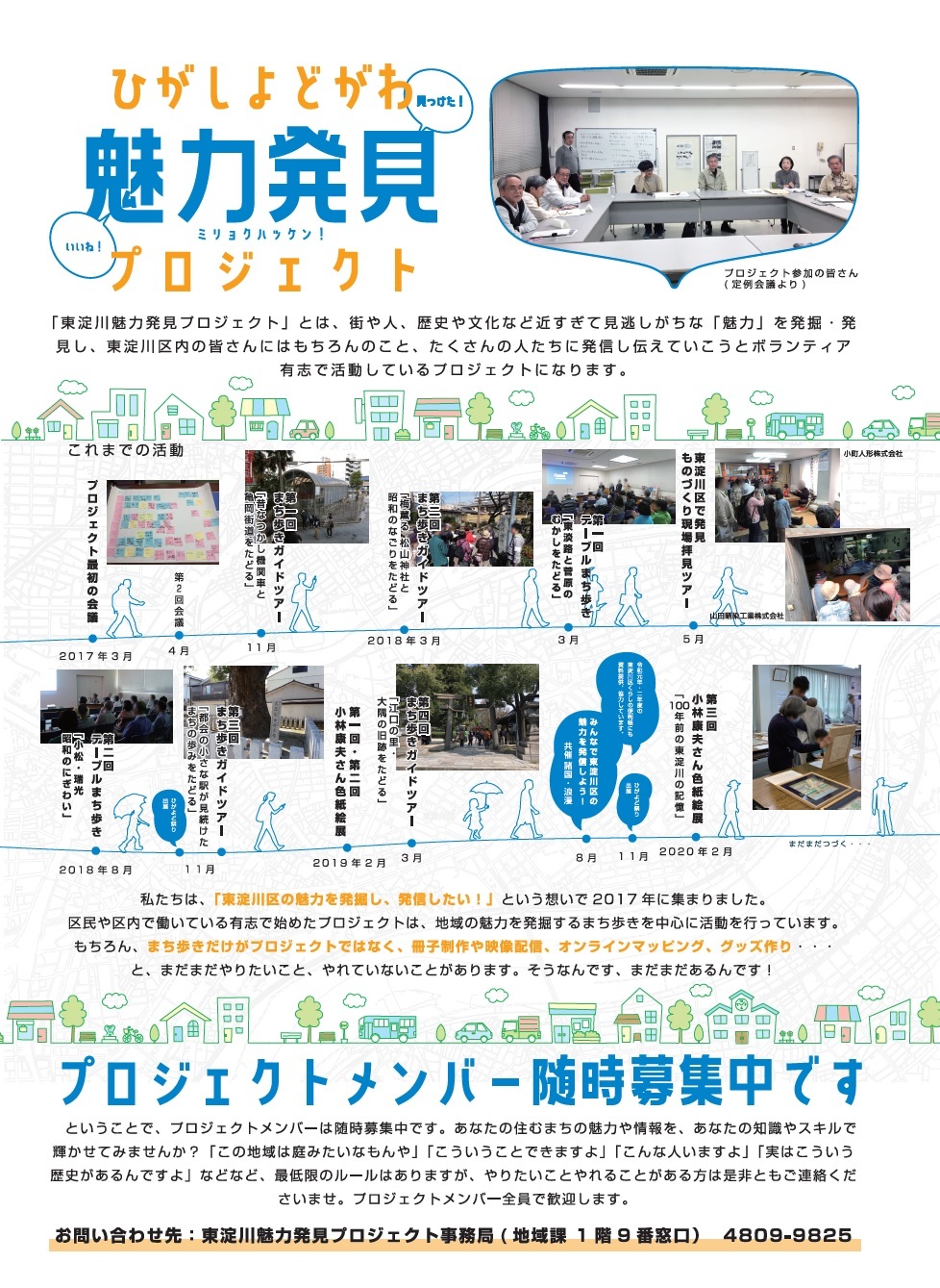 東淀川魅力発見プロジェクトを紹介するポスターの写真
