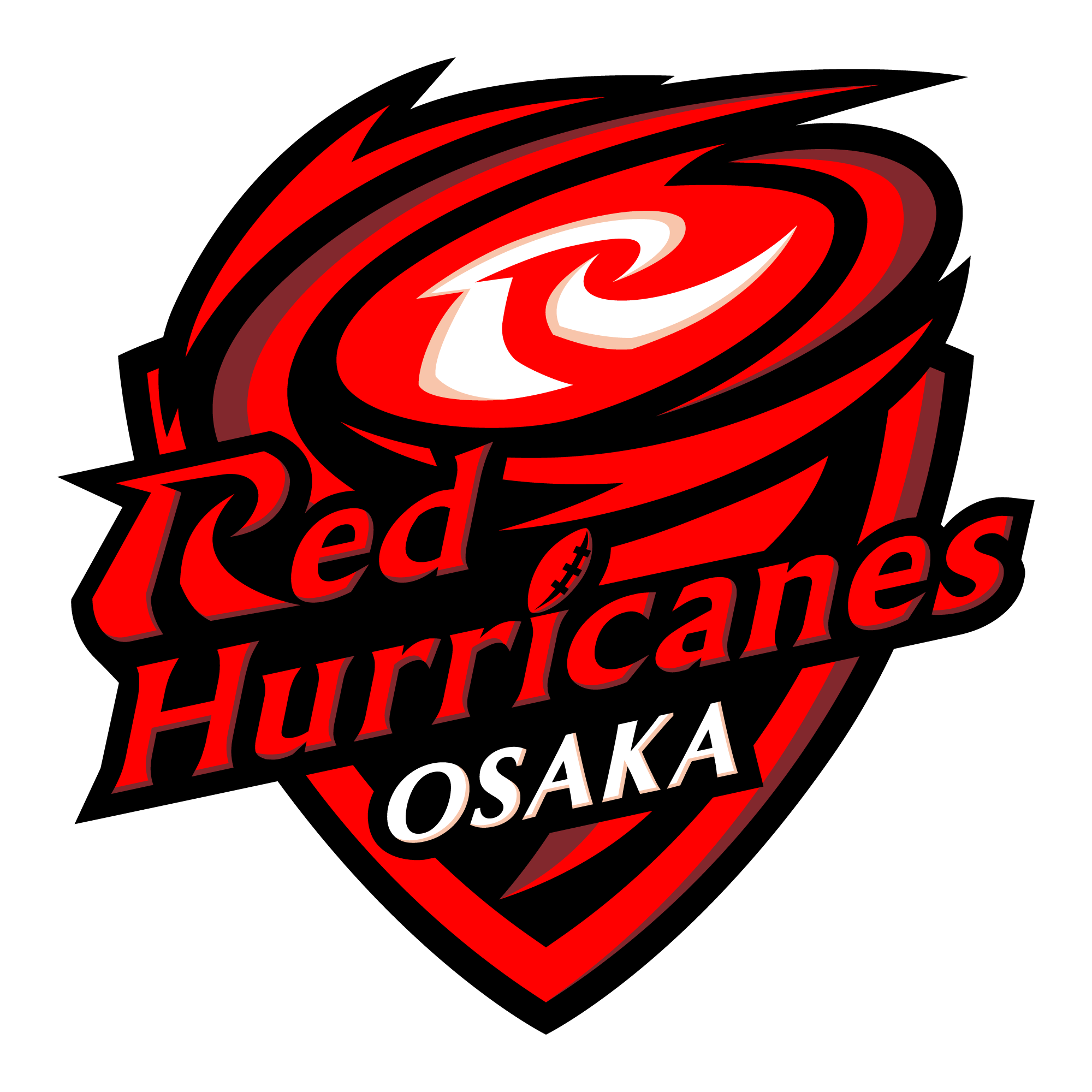 レッドハリケーンズ大阪エンブレムロゴ
