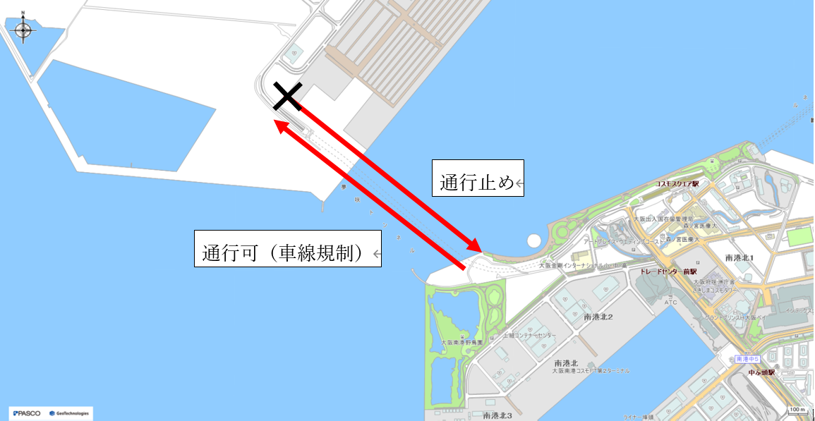 通行止めの場所