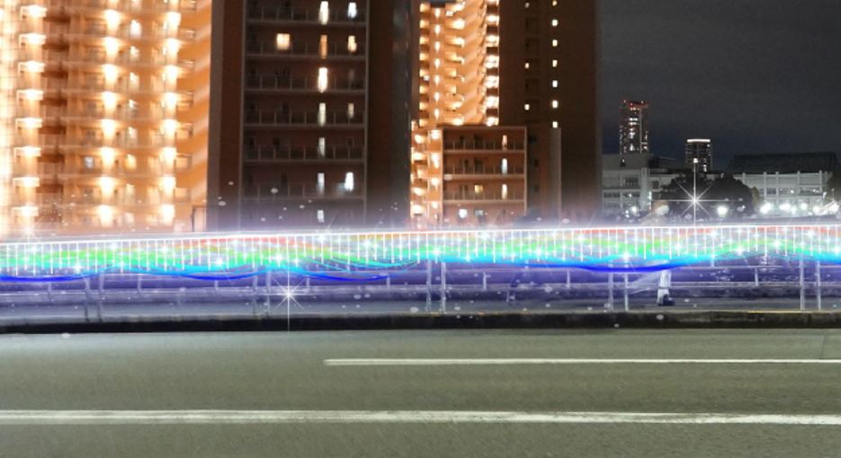 朝日橋イルミネーションイメージ