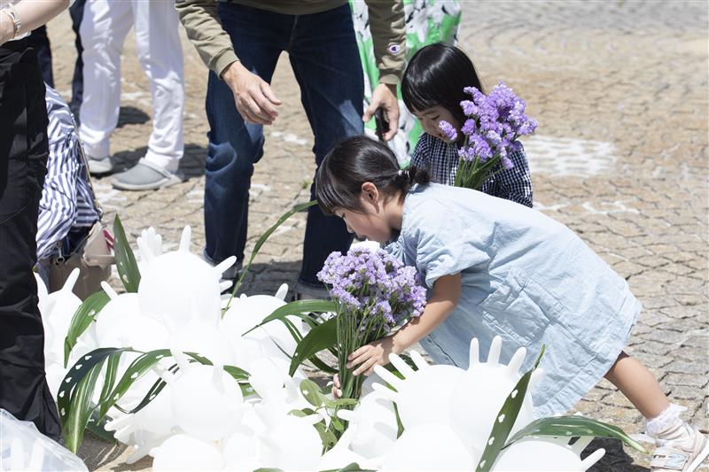生け花パフォーマンスのイメージ