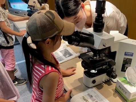 海老江下水処理場での微生物観察
