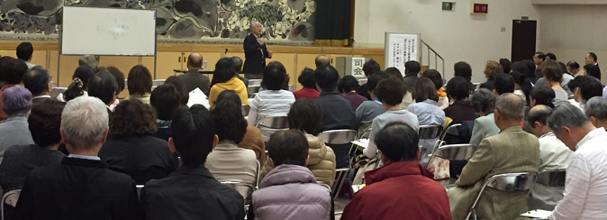 母子生活支援施設・そねホーム　川本理事長による講演