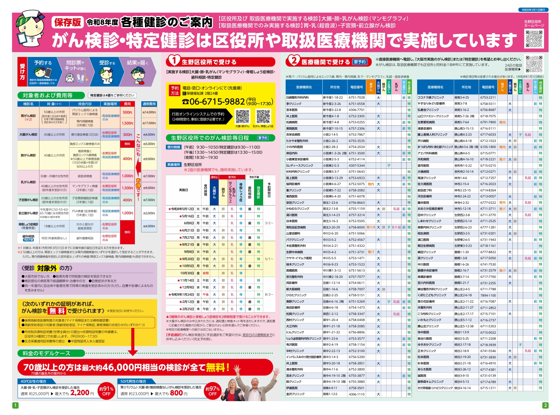 各種健診のご案内