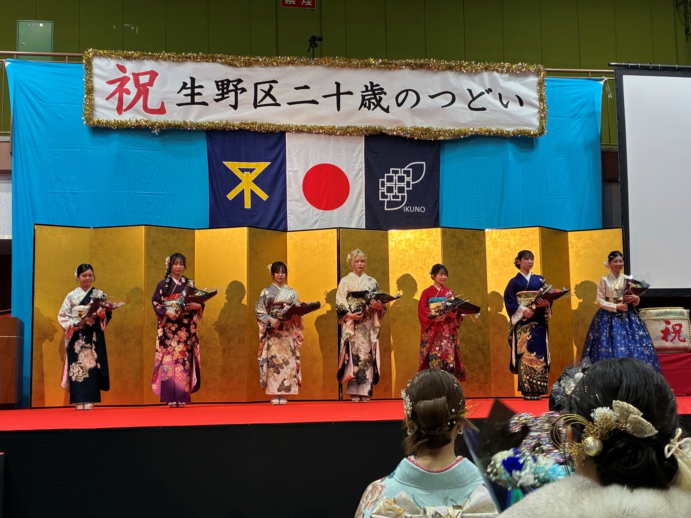 前回の花束贈呈の様子