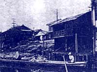 昭和初期の鯰江川（新堂氏所蔵）の写真