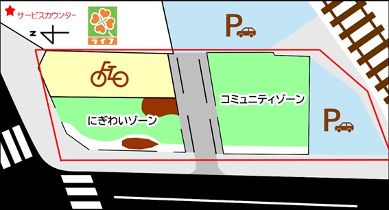 桜小橋広場の図