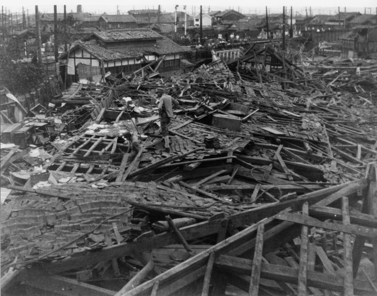室戸台風により倒壊した鯰江第二尋常小学校
