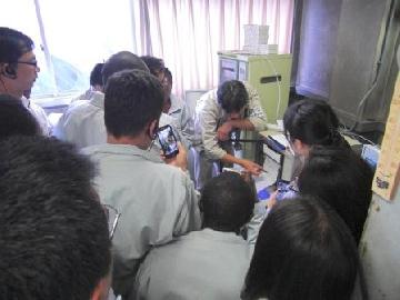 測定局舎見学
