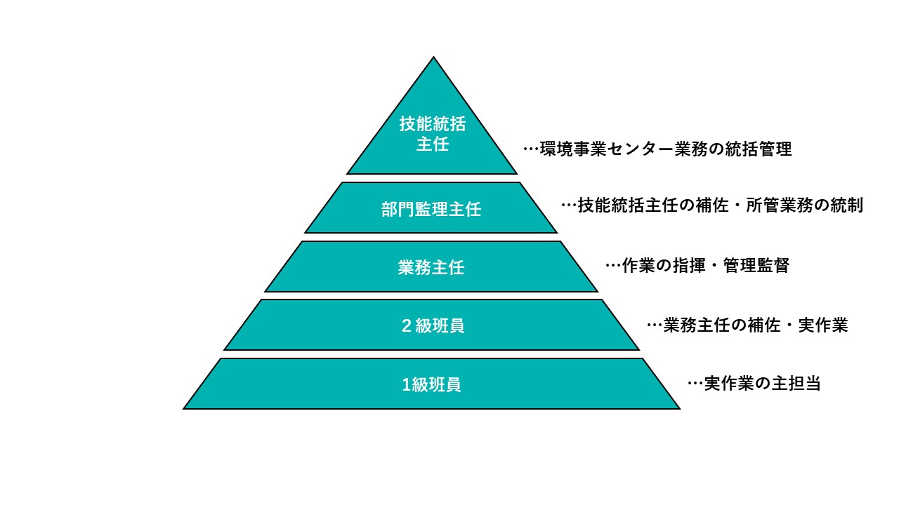 技能職員のキャリアパス
